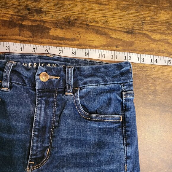 American Eagle Jeans 2 R Jegging Curvy Super Hi Rise Next Level Stretch - Picture 7 of 11
